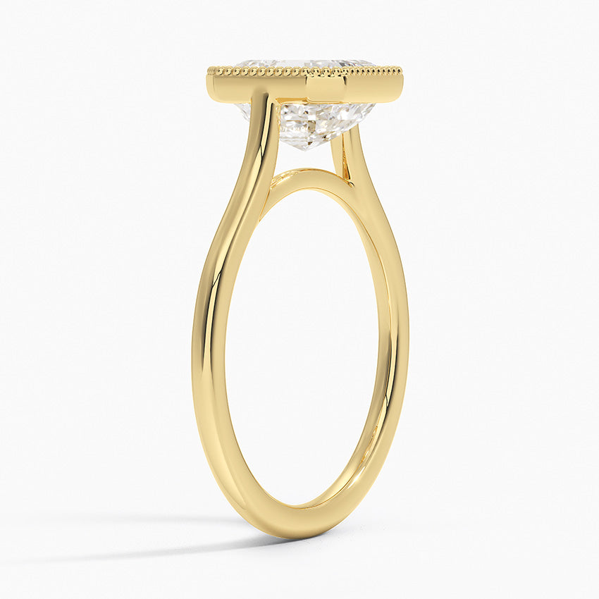 Margot Bezel Ring - Asscher Cut Center Stone