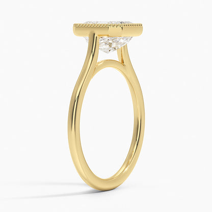Margot Bezel Ring - Asscher Cut Center Stone