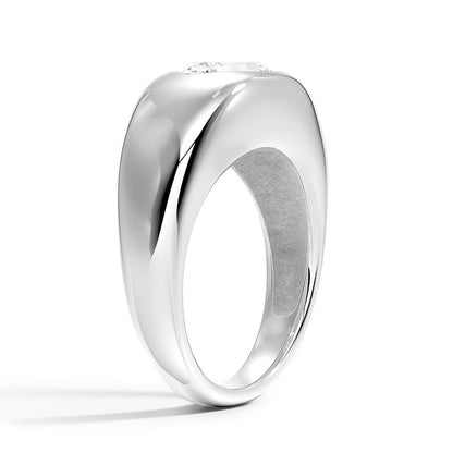 Sloane Flush Set Solitaire Dome Ring
