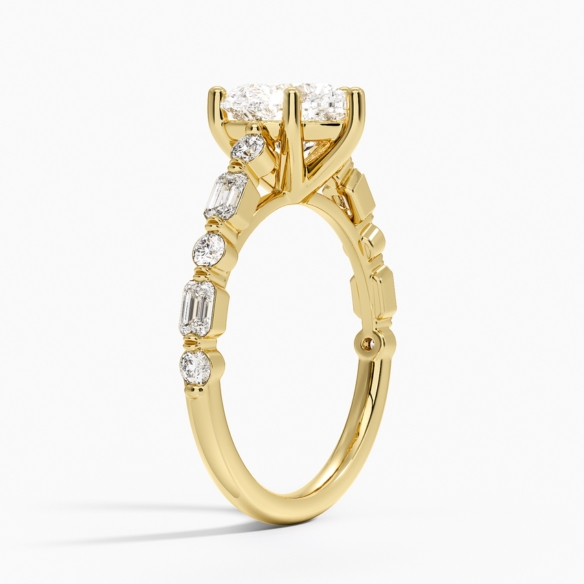 Kensington Half Coverage Diamond Ring (1/2 ct. tw.) - Heart Cut Center Stone