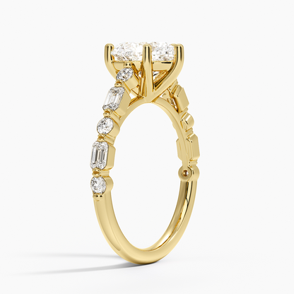 Kensington Half Coverage Diamond Ring (1/2 ct. tw.) - Heart Cut Center Stone