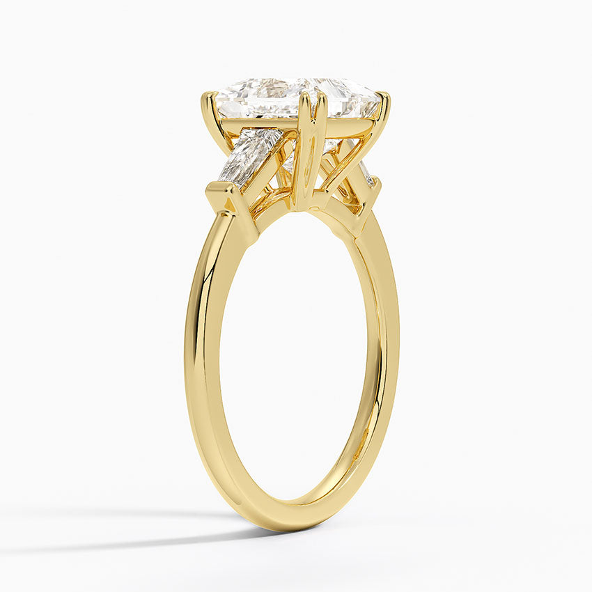 Symphony Double Prong Three Stone Diamond Ring (1/2 ct. tw.) - Princess Cut Center Stone