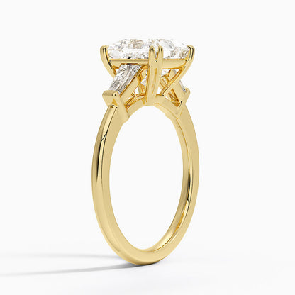 Symphony Double Prong Three Stone Diamond Ring (1/2 ct. tw.) - Princess Cut Center Stone
