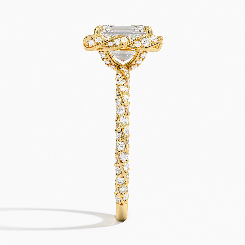 Nova Halo Diamond Ring (1/2 ct. tw.) - Asscher Cut Center Stone