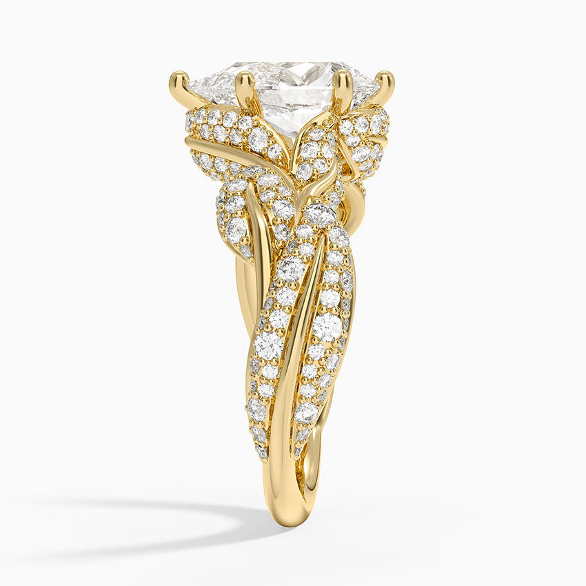 Olivia Diamond Ring (1 ct. tw.) - Pear Center Stone