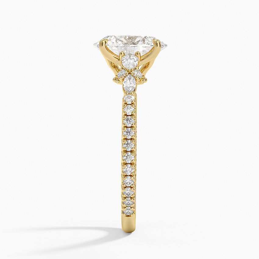 Primrose Diamond Ring - Oval Center Stone