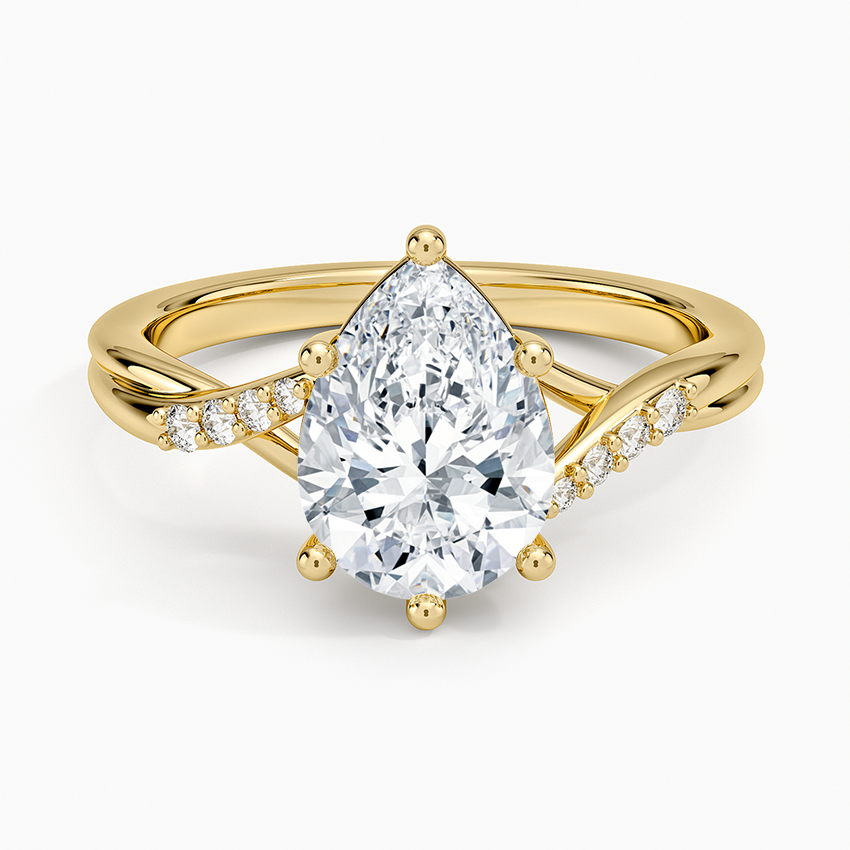 Chamise Diamond Ring (1/15 ct. tw.) - Pear Center Stone