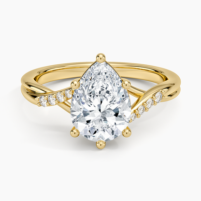 Chamise Diamond Ring (1/15 ct. tw.) - Pear Center Stone