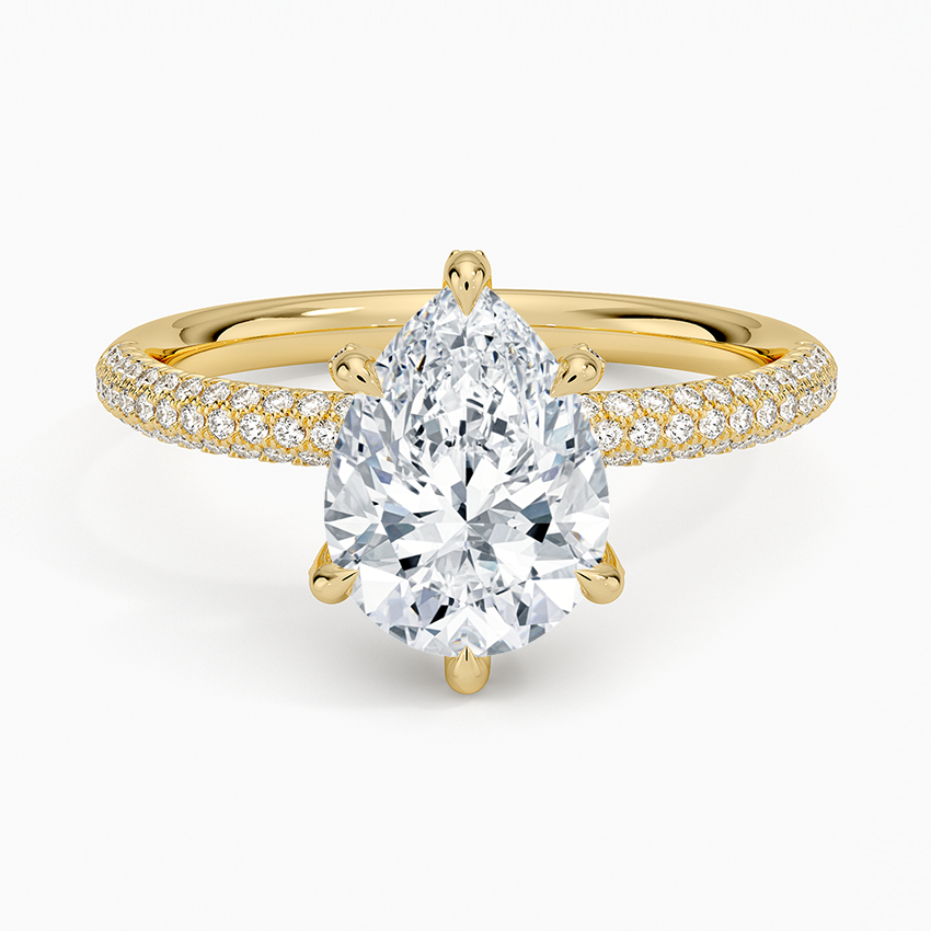 Valencia Diamond Ring (1/3 ct. tw.) - Pear Center Stone