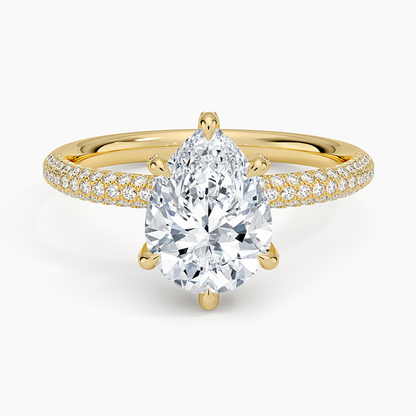Valencia Diamond Ring (1/3 ct. tw.) - Pear Center Stone