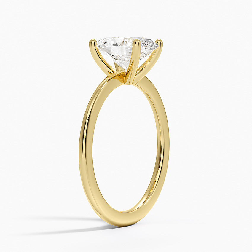 Aimee Solitaire Ring - Oval Center Stone