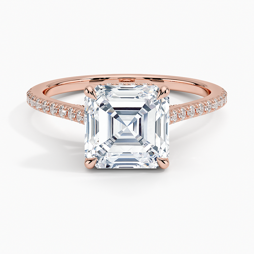 Luxe Dawn Diamond Ring - Asscher Cut Center Stone