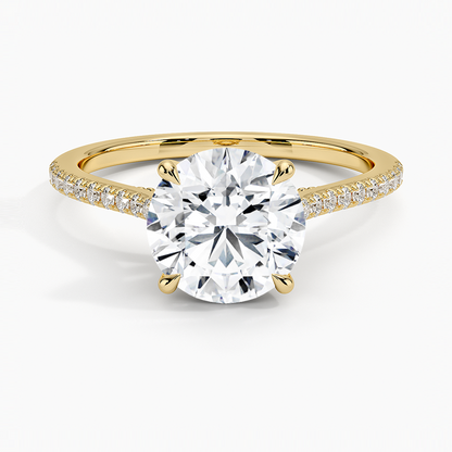 Luxe Dawn Diamond Ring - Round Center Stone