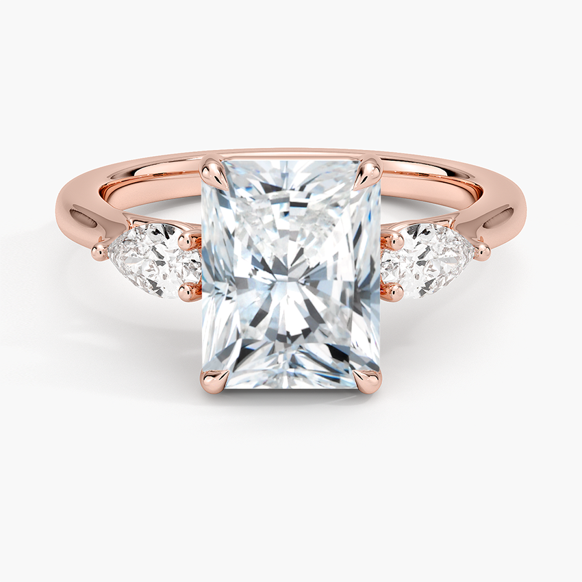 Opera Perfect Fit Diamond Ring - Radiant Cut Center Stone