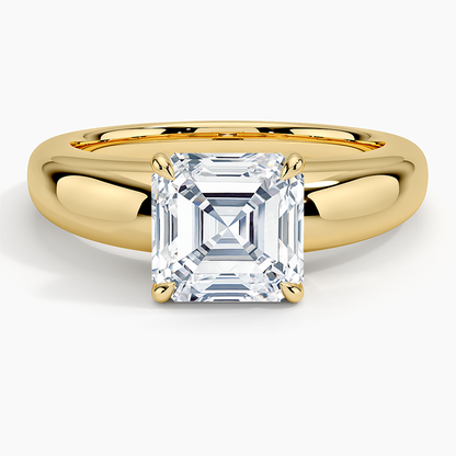 Adrian Solitaire Ring - Asscher Cut Center Stone