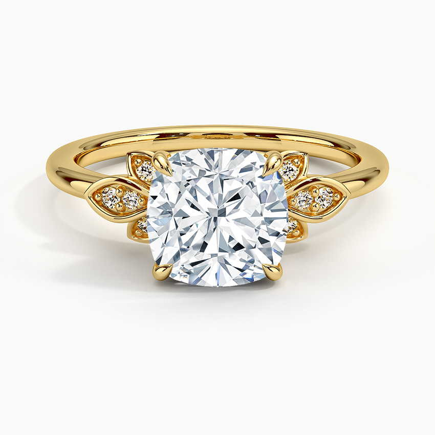 Fiore Diamond Ring - Cushion Cut Center Stone