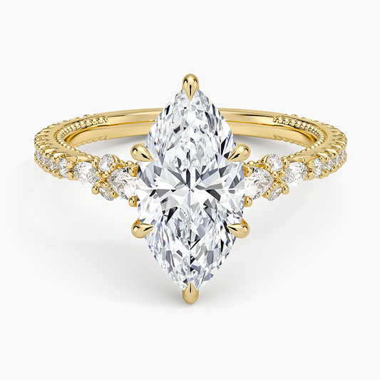 Primrose Diamond Ring - Marquise Center Stone
