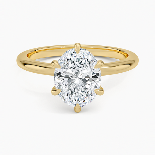 Esme 1.8mm Ring - Oval Center Stone