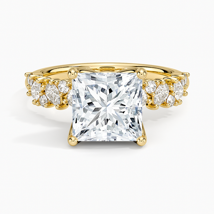 Olivetta Diamond Ring - Princess Cut Center Stone