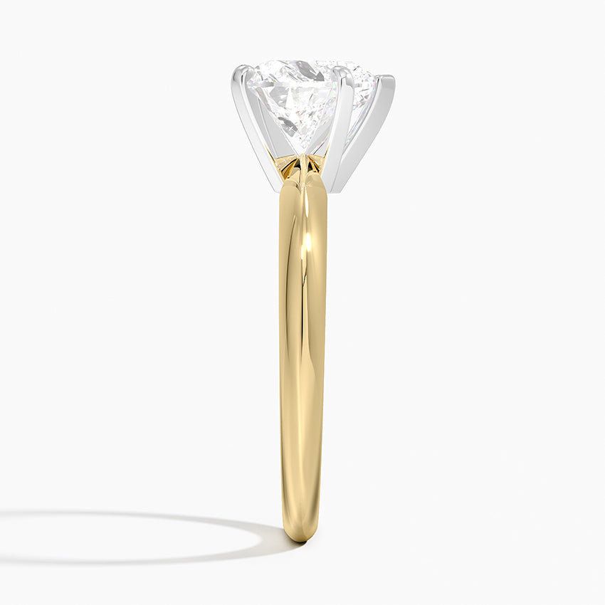 Classic Six-Prong Solitaire Ring - Heart Center Stone