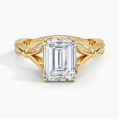Zinnia Diamond Ring (1/3 ct. tw.) - Emerald Cut Center Stone