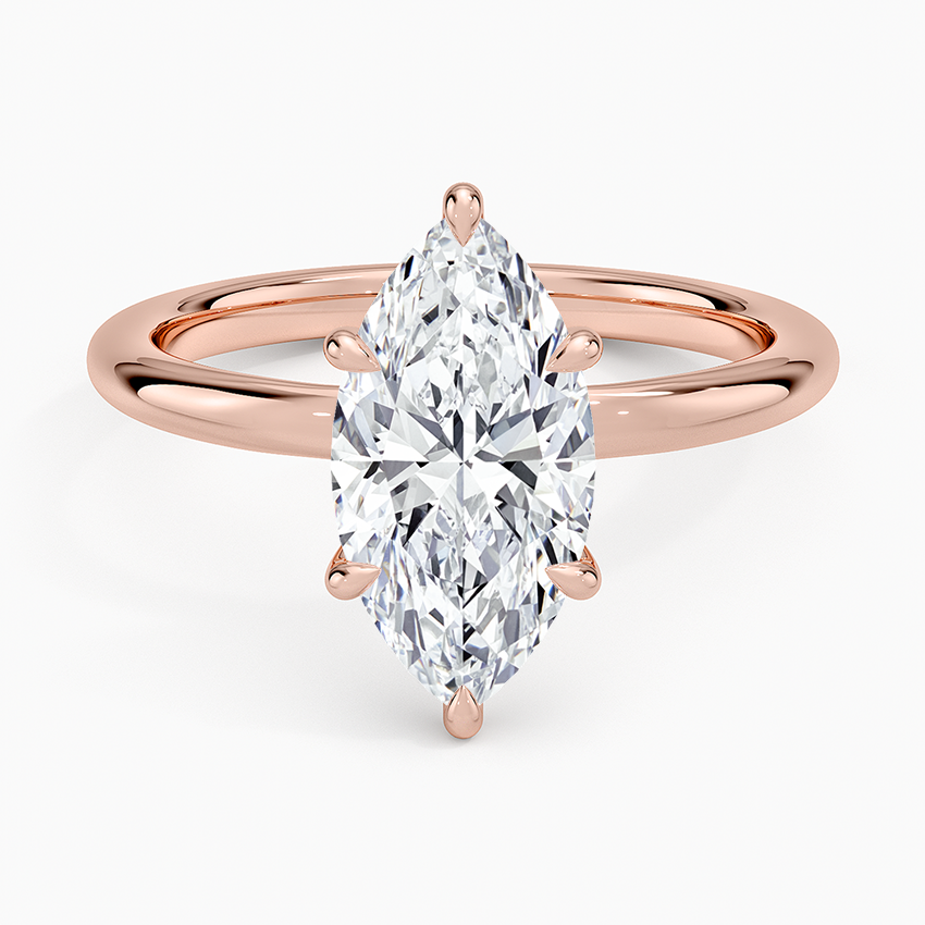 Manon Solitaire Ring - Marquise Center Stone