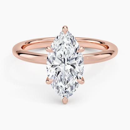 Manon Solitaire Ring - Marquise Center Stone