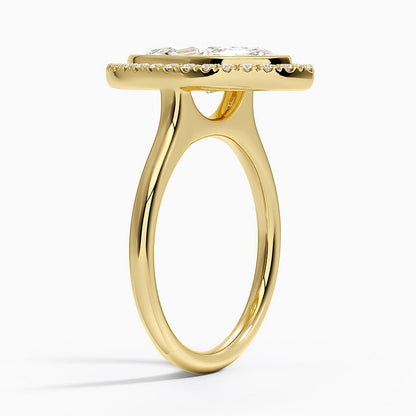 Bezel Halo Diamond Ring (1/4 ct. tw.) - Marquise Center Stone