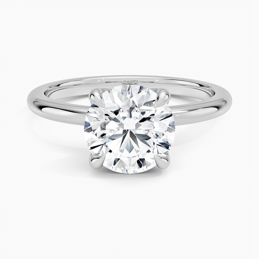 Elodie 1.8mm Solitaire Ring - Round Center Stone