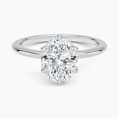 Petite Esme 1.5mm Ring - Oval Center Stone