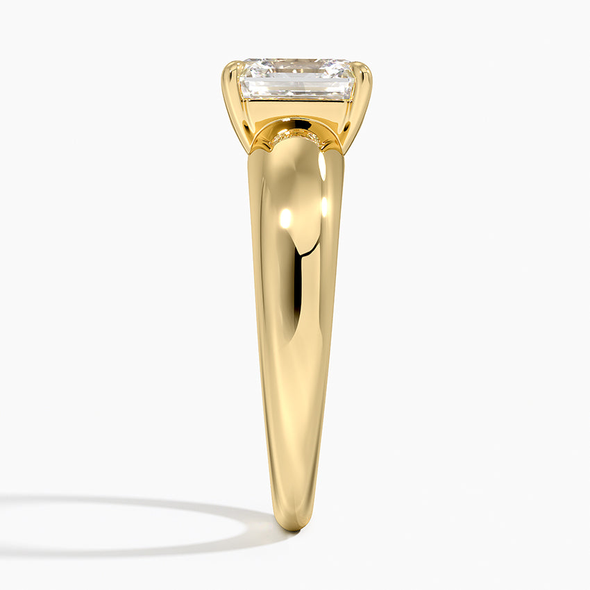 Adrian Solitaire Ring - Asscher Cut Center Stone