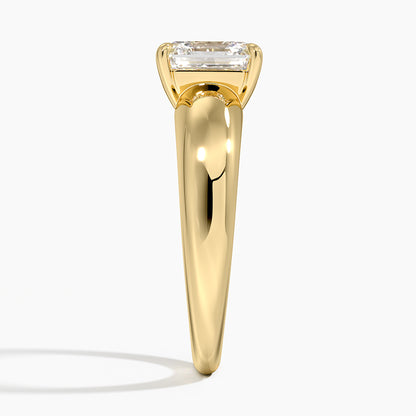 Adrian Solitaire Ring - Asscher Cut Center Stone