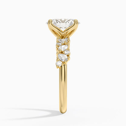 Olivetta Diamond Ring - Oval Cut Center Stone