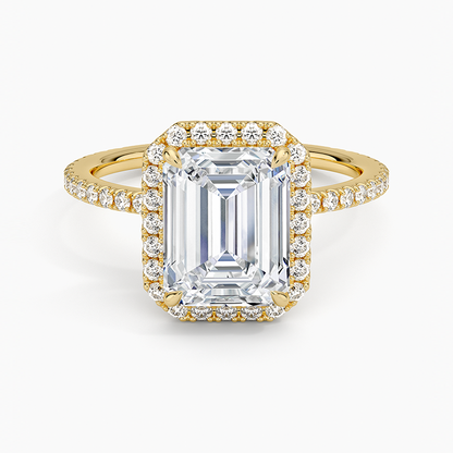 Waverly Halo Diamond Ring (1/2 ct. tw.) - Emerald Cut Center Stone