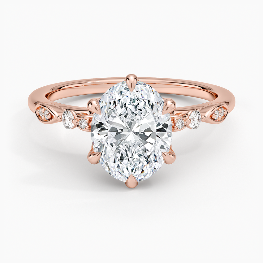 Rochelle Diamond Ring - Oval Center Stone
