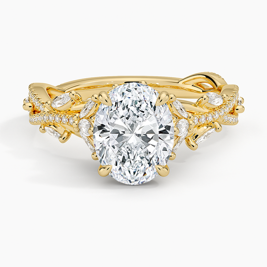 Luxe Secret Garden Diamond Ring (3/4 ct. tw.) - Oval Center Stone