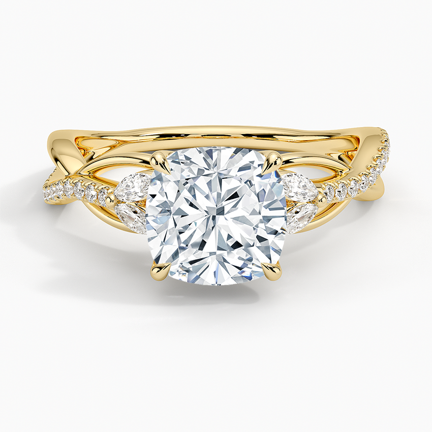 Garland Diamond Ring - Cushion Cut Center Stone