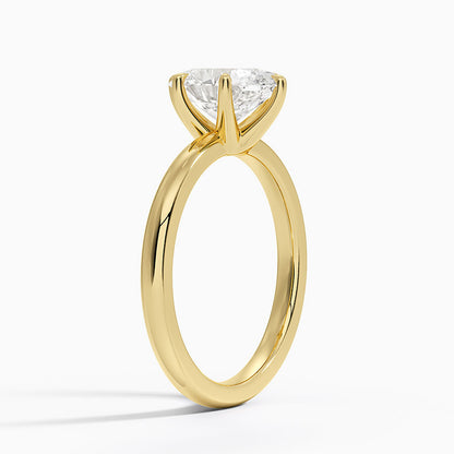 Fairmined 2mm Six-Prong Solitaire Ring - Oval Center Stone