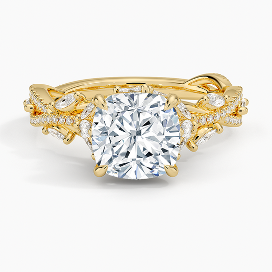 Luxe Secret Garden Diamond Ring (3/4 ct. tw.) - Cushion Cut Center Stone