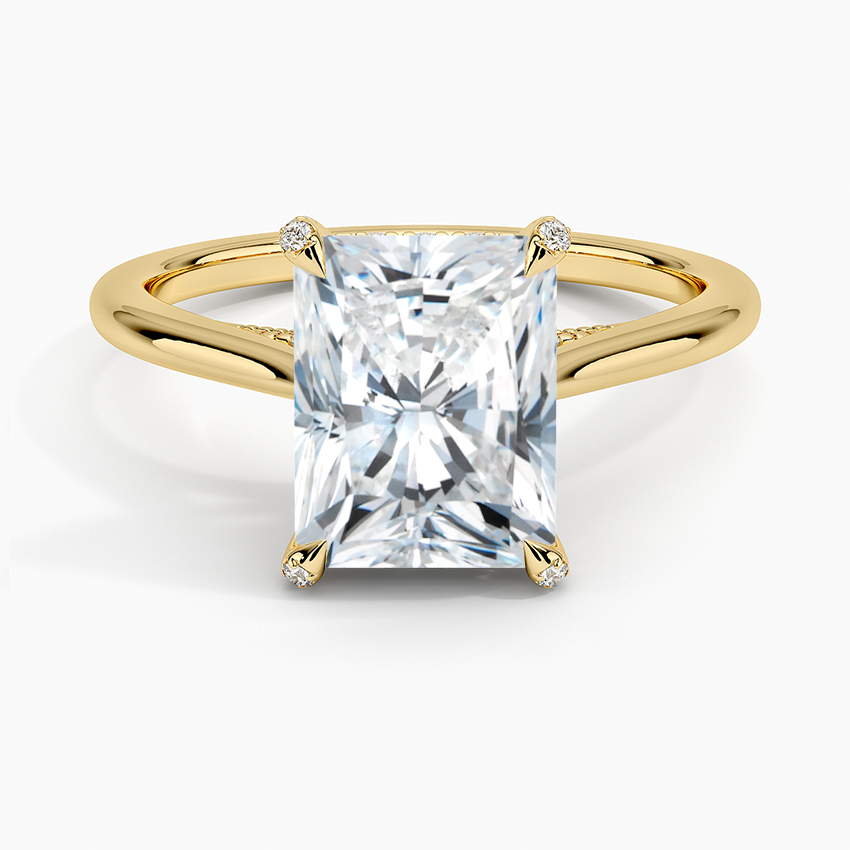 Adorned Dawn Diamond Ring - Radiant Cut Center Stone