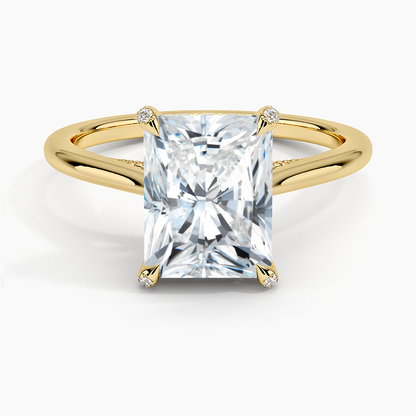 Adorned Dawn Diamond Ring - Radiant Cut Center Stone