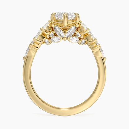 Grand Nadia Diamond Ring - Marquise Center Stone