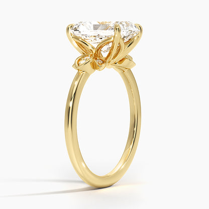 Fiore Diamond Ring - Radiant Cut Center Stone