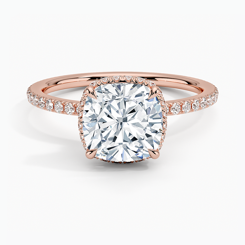 Gala Diamond Ring - Cushion Cut Center Stone