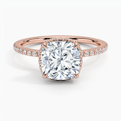 Gala Diamond Ring - Cushion Cut Center Stone
