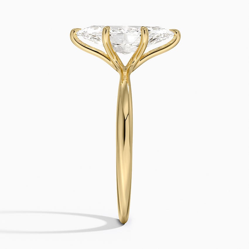 Freesia 2mm Solitaire Ring - Marquise Center Stone