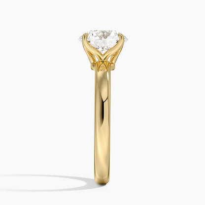 Elodie 2.5mm Solitaire Ring - Round Center Stone