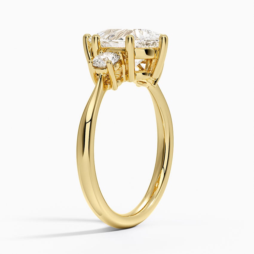 Selene Three Stone Diamond Ring (1/3 ct. tw.) - Pear Center Stone