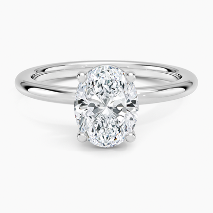 Sydney Perfect Fit 2mm Solitaire Ring - Oval Center Stone