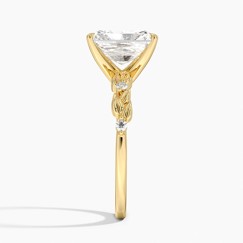 Briar Diamond Ring - Radiant Cut Center Stone